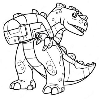 Fargglad Dinotrux Aventyr Malarbild 95717-34857