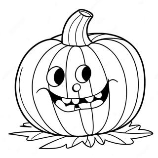 Spoklik Leende Pumpa Malarbild 95770 34906