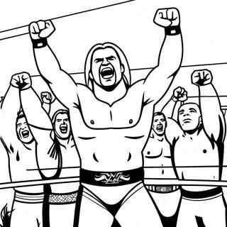 Wwe Brottare Fira Seger Malarbild 95922 35021