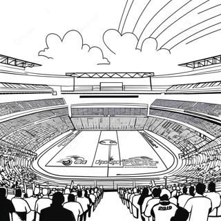 Seahawks Stadion Scen Malarbild 96494 35471