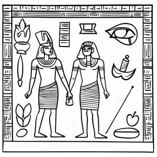 Hieroglyfer Pa Papyrus Malarbild 96699-35628