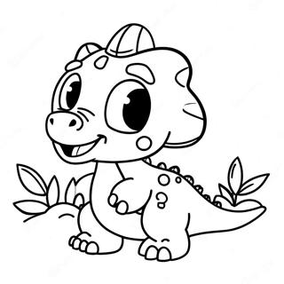 Sot Baby Dinosaurie Fodelsedagsmalarbild 96800 35868