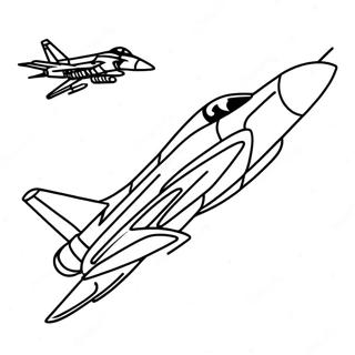 Jaktplan I Flyg Malarbild 96877-35757