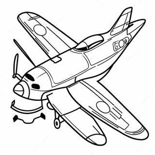 Militarflygplan Malarbild 96879-35934