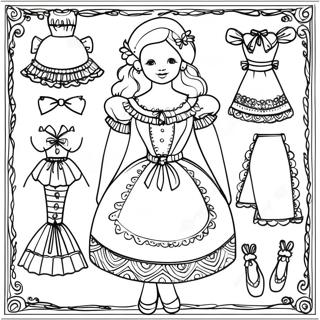 Fin Pappersdocka Malarbild 96954-35988