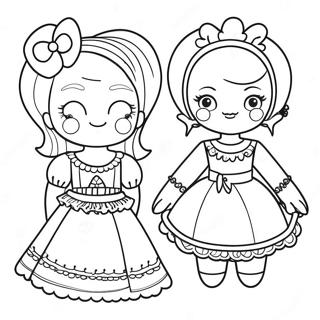 Sot Pappersdocka Med Tillbehor Malarbild 96955-35989