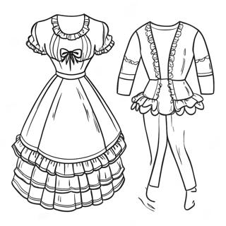 Vintage Pappersdocka Malarbild 96956-35994