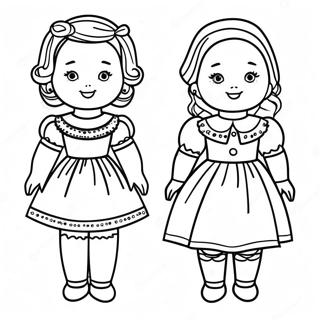 Vintage Pappersdocka Malarbild 96956-35996