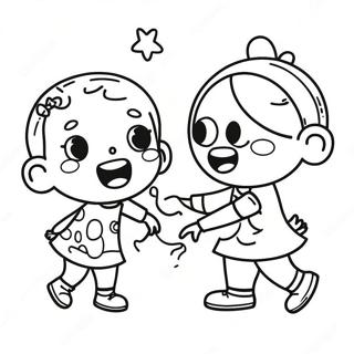 Glada Barn Som Stoder Cancer Farglaggningssida 97007 36035