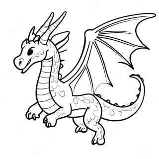 Gothisk Drake I Flykt Malarbild 97288 36247