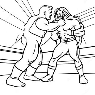 Intensiv Wwe Matchscen Malarbild 97314-36266