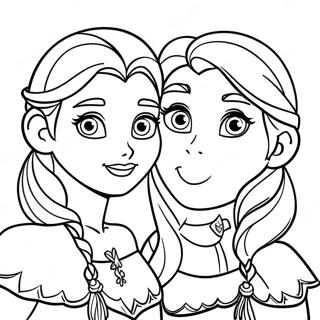 Elsa Och Anna Målarbilder