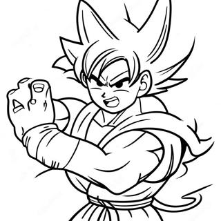 Goku Med Kamehameha Malarbild 97882-36845