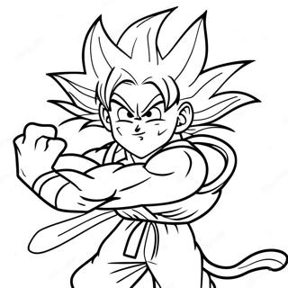 Goku Med Kamehameha Malarbild 97882-36847