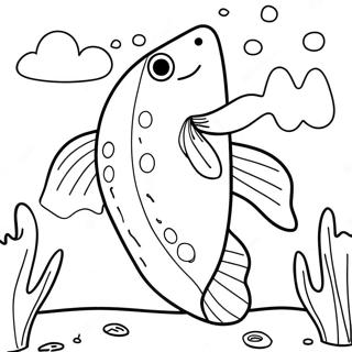 Episk Fishstick Fortnite Stridsscen Malarbild 98267 37145