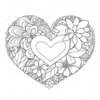 Alla Hjartans Dag Hjartan Malarbild 98446-37282