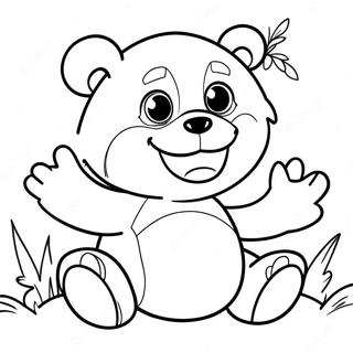 Lotso Bjornen Leende Malarbild 9866-2266