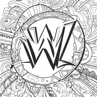 Wwe Logotyp Malarbild 98-346