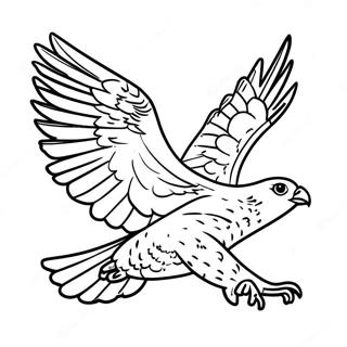 Storslagen Peregrine Falcon I Fart Malarbild 99240-37897