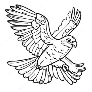 Storslagen Peregrine Falcon I Fart Malarbild 99240-37898