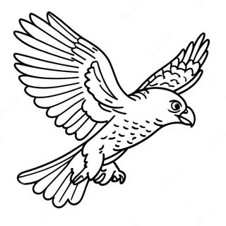 Storslagen Peregrine Falcon I Fart Malarbild 99240 37900