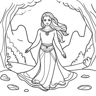 Mira I Ett Fantasilandskap Malarbild 99423-38052