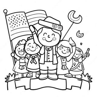 Glad Patriotdag Barnens Malarbild 99755 38497