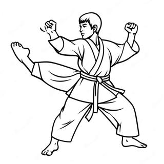 Karate Malarbild 99985-38666