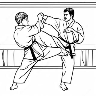 Karate Malarbild 99985-38667