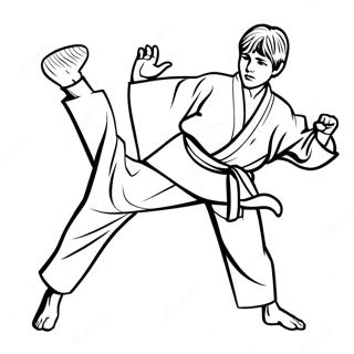 Karate Kid I Aktion Malarbild 99986-38669